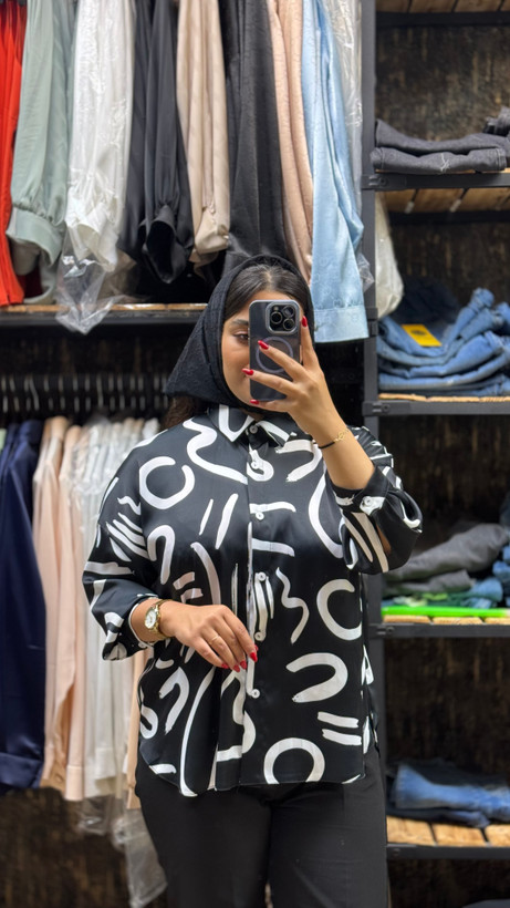 خرید شومیز مشکی مجلسی